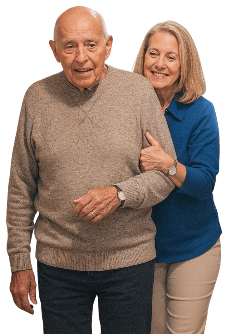 elder-man-assisted-by-caregiver-standing-image